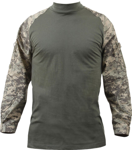 Digital Woodland Camouflage - Military Tactical Lightweight Flame Resistant  Combat Shirt - Galaxy Army Navy