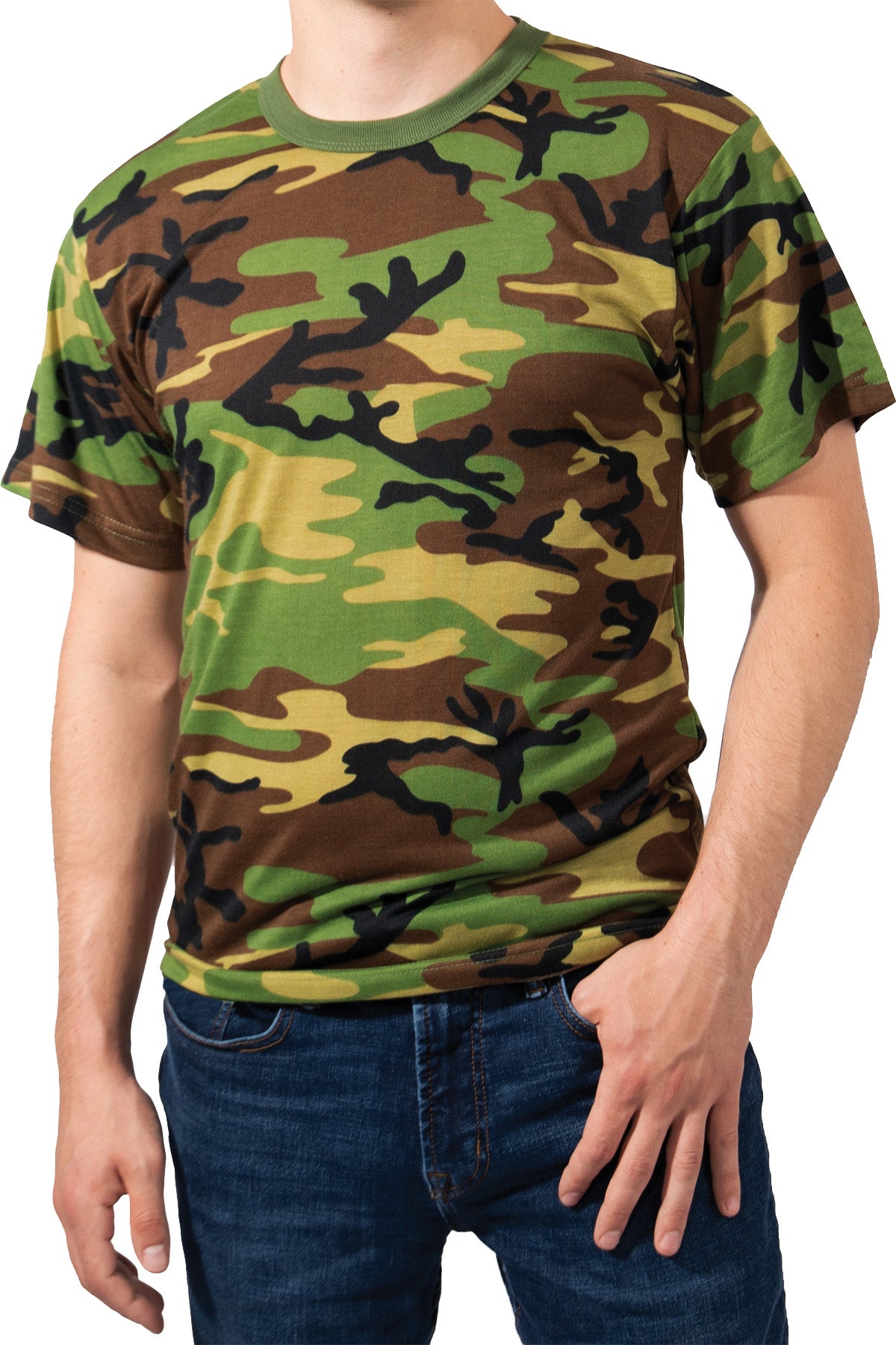 Woodland Camo - Moisture Wicking T-Shirts - Army Navy Store