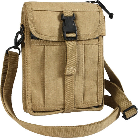 Rothco Canvas Travel Portfolio Bag with Leather Accents