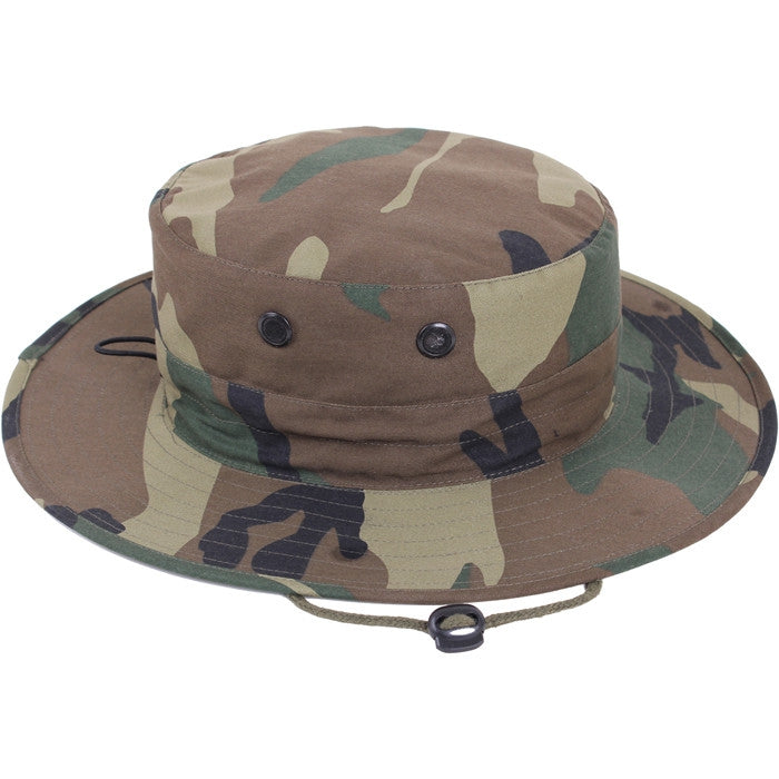 Woodland Camouflage - Adjustable Boonie Hat - Galaxy Army Navy