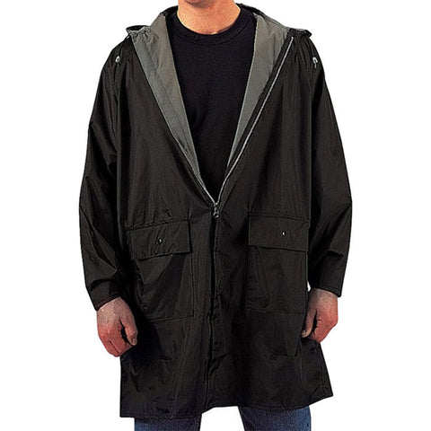 Rothco Black Security Nylon Rain Jacket - 2560 - S