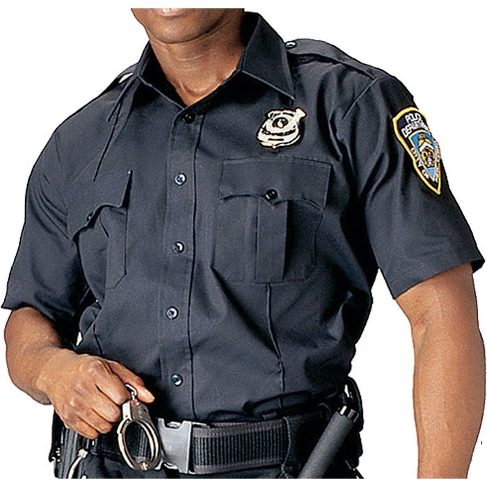 Navy Blue - Official Law Enforcement Uniform Shirt Short Sleeve ...