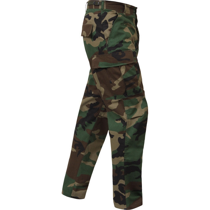 Woodland Camouflage Military Bdu Pants Cotton Ripstop Army Navy Store 