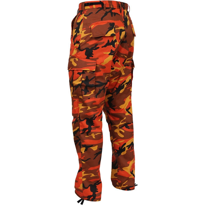Savage Orange Camouflage - Military BDU Pants - Polyester Cotton Twill ...