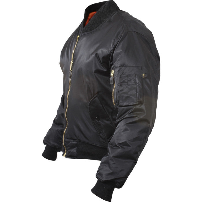 Black Concealed Carry Air Force Ma 1 Bomber Flight Jacket Army Navy Store