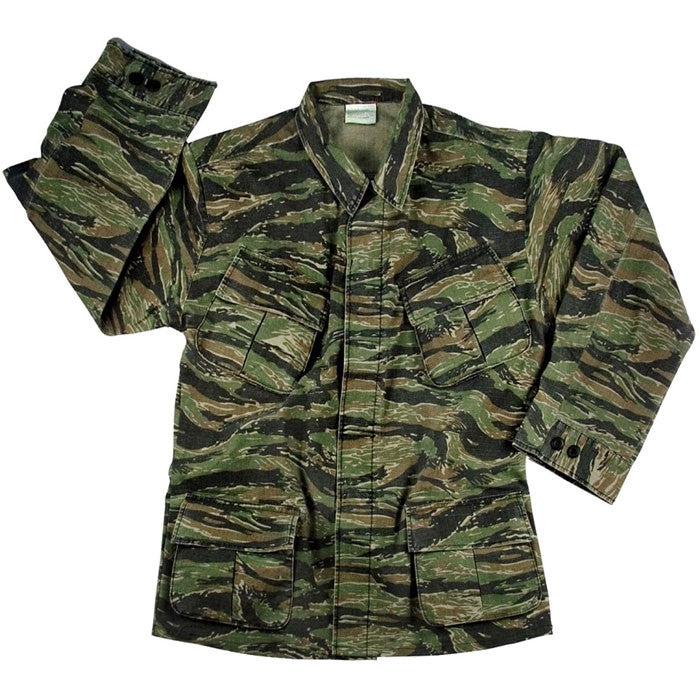 Tiger Stripe Camouflage - Military Vintage Vietnam Fatigue Shirt ...