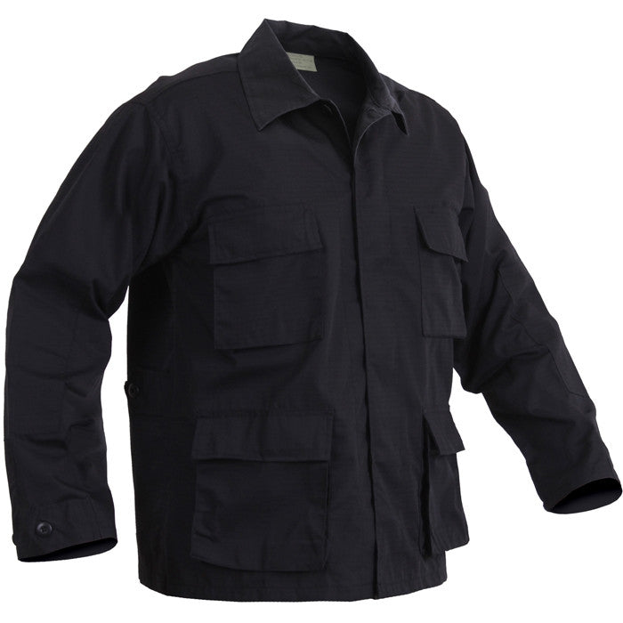 Black - Military BDU Shirt - Cotton Ripstop - Army Navy Store