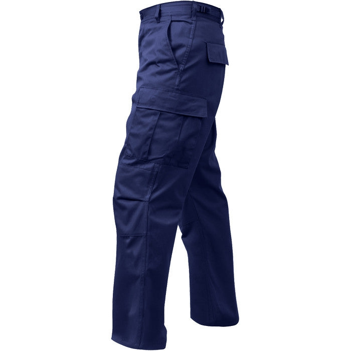 Midnight Blue - Military BDU Pants with Zipper Fly - Polyester Cotton ...