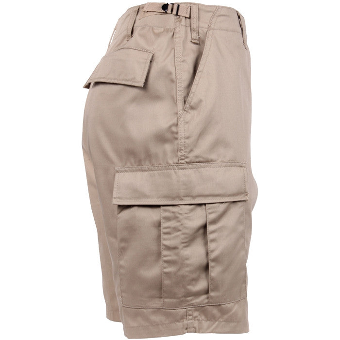 polyester khaki shorts