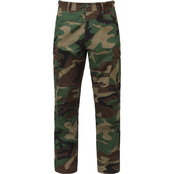 Woodland Camouflage - Military BDU Pants - Cotton Ripstop - Army Navy Store