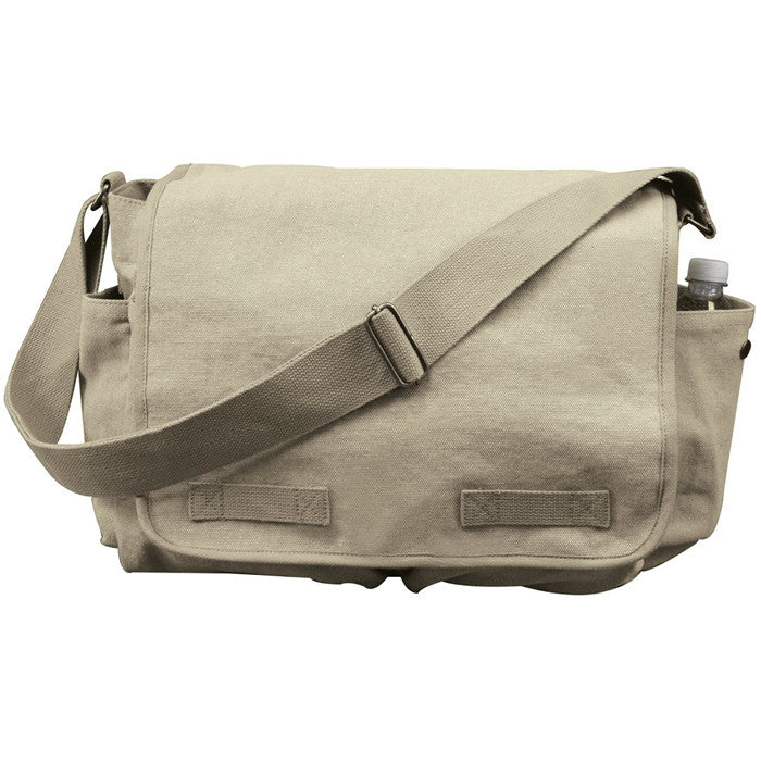 Khaki - Vintage Messenger Bag - Army Navy Store