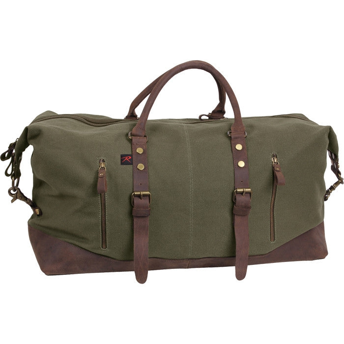 Olive Drab - Extended Canvas Weekender Bag - Galaxy Army Navy