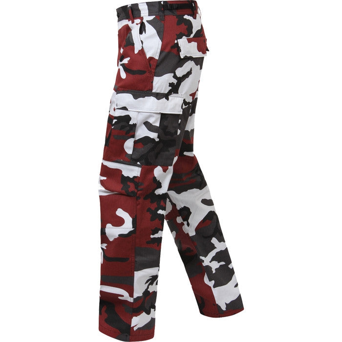 Red Camouflage - Military BDU Pants - Polyester Cotton - Army Navy Store