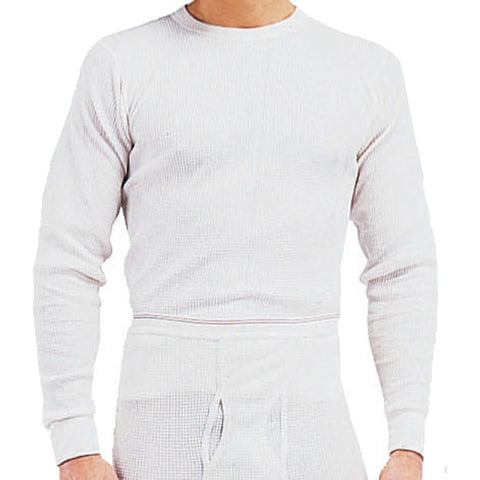 Extra Heavyweight Thermal Knit White Underwear - Long John Winter