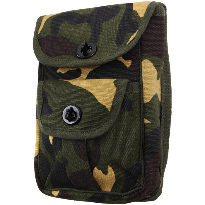 Woodland Camouflage - Army 2-Pocket Ammo Pouch - Army Navy Store