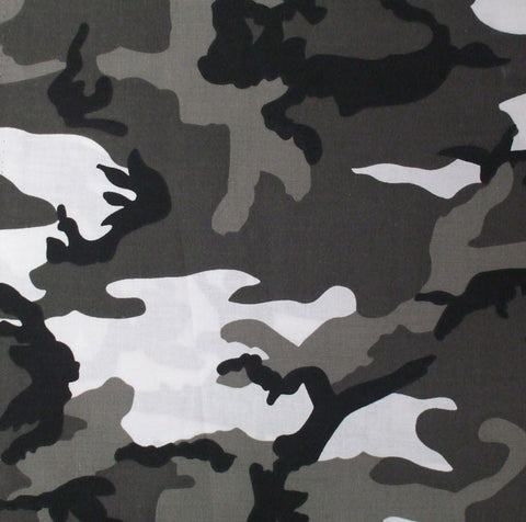 New Large Tri-Color Desert Camo- Military Jumbo Bandana 27 In. X 27 In.