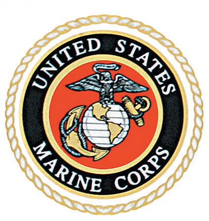 US MARINE CORPS Decal with USMC Embelm - Army Navy Store