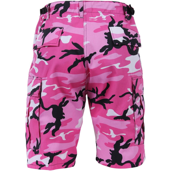 pink camo cargo shorts