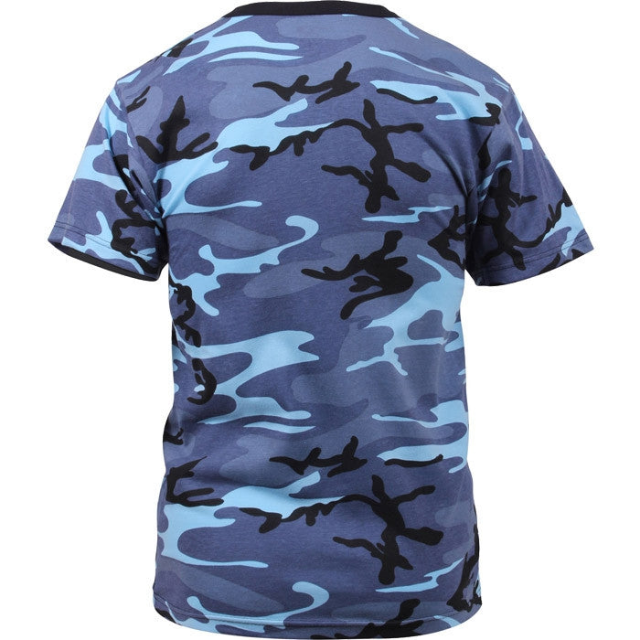 Sky Blue Camouflage - Military T-Shirt - Galaxy Army Navy