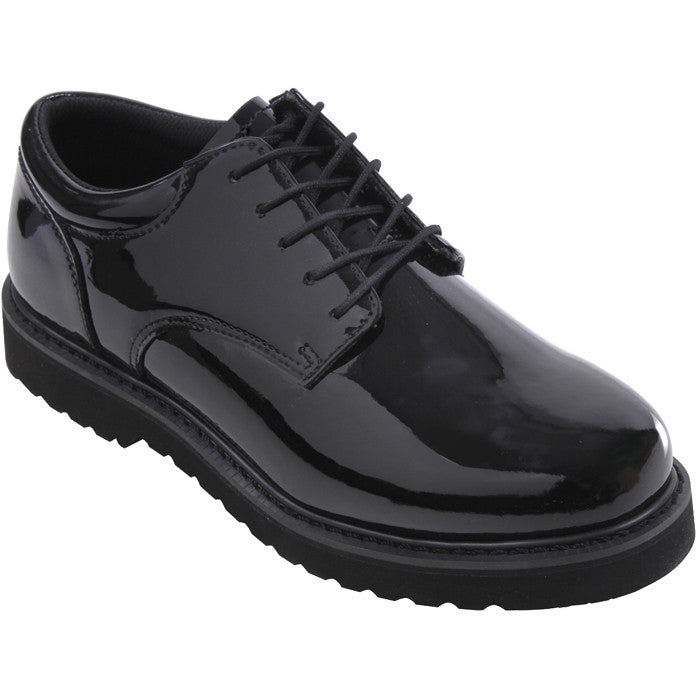 Black - Work Sole Military Uniform Oxford Shoes - Galaxy Army Navy