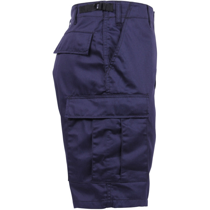 Navy Blue - Military Cargo BDU Shorts - Polyester Cotton Twill - Army ...