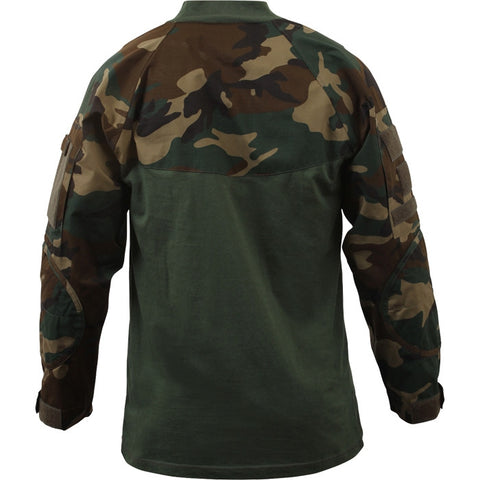 Digital Woodland Camouflage - Military Tactical Lightweight Flame Resistant  Combat Shirt - Galaxy Army Navy