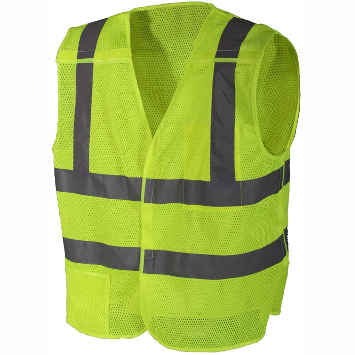 Safety Green - Reflective 5 Point Breakaway Vest - Army Navy Store