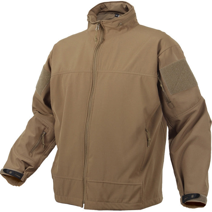 Coyote Brown - Tactical Lightweight Covert Operations Soft Shell Jacket ...