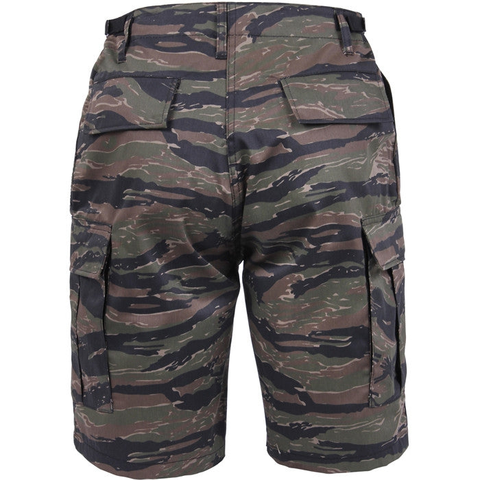 Tiger Stripe Camouflage - Military Cargo BDU Shorts - Polyester Cotton ...