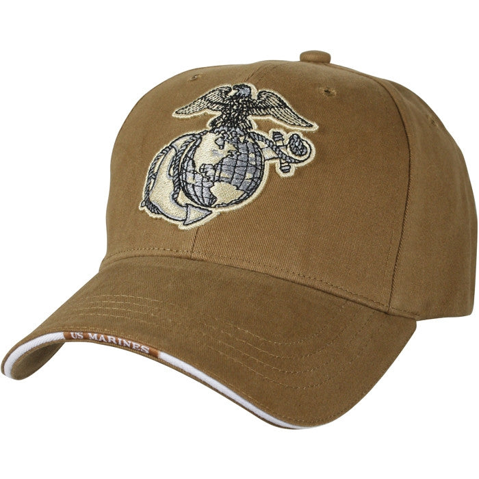 Coyote Brown - Globe & Anchor Military Low Profile Adjustable Baseball ...