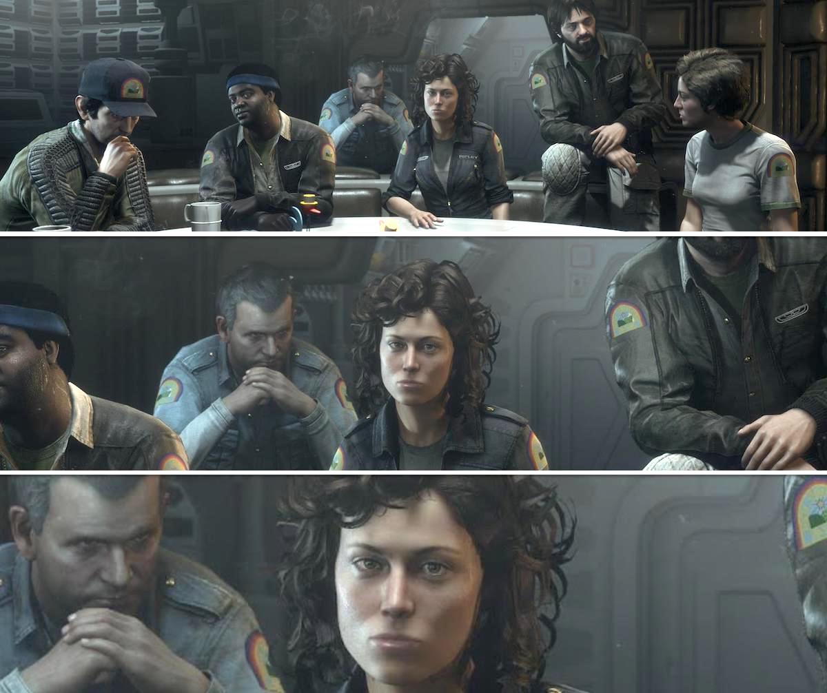 The crew from Alien: Isolation Crew Expendable