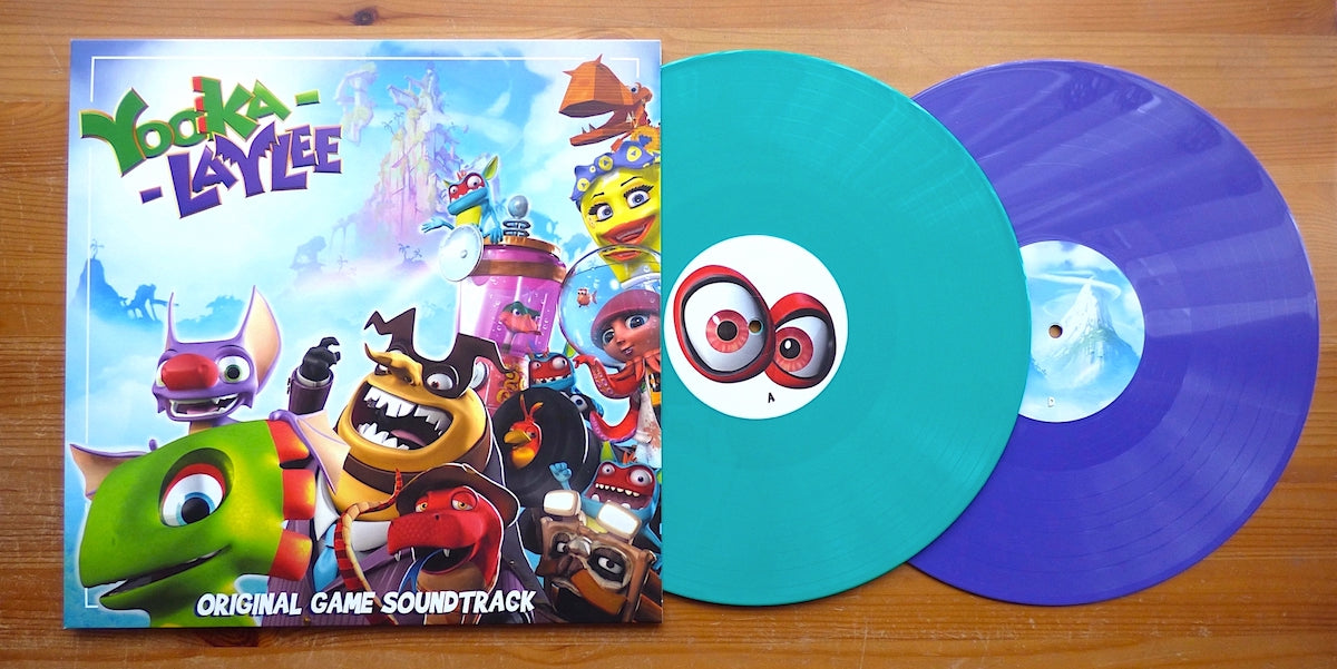 The Yooka-Laylee soundtrack on vinyl available from Lacedrecords.com