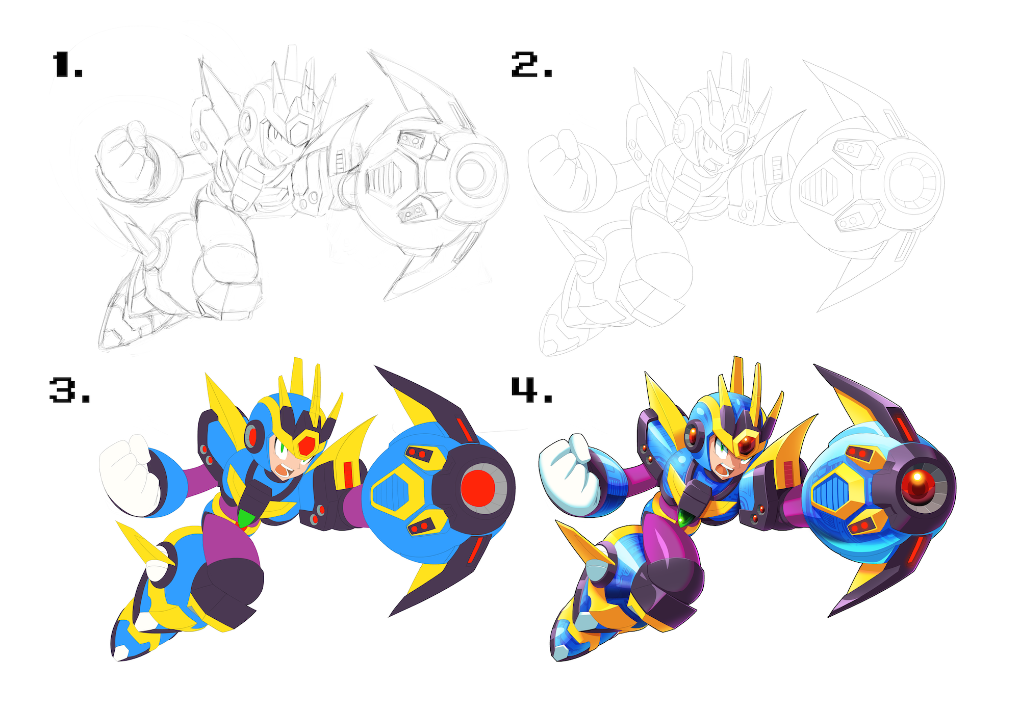Art by ultimatemaverickx for the Mega Man X 1-8: The Collection vinyl box set available from Lacedrecords.com