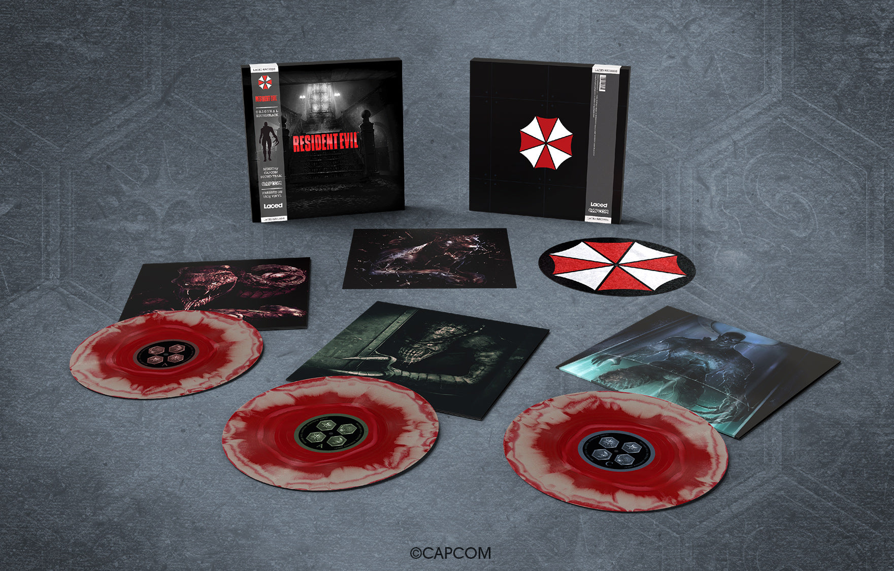 Resident Evil (1996 Original Soundtrack + Original Soundtrack Remix) (Limited Edition Deluxe Triple Vinyl) by Laced Records