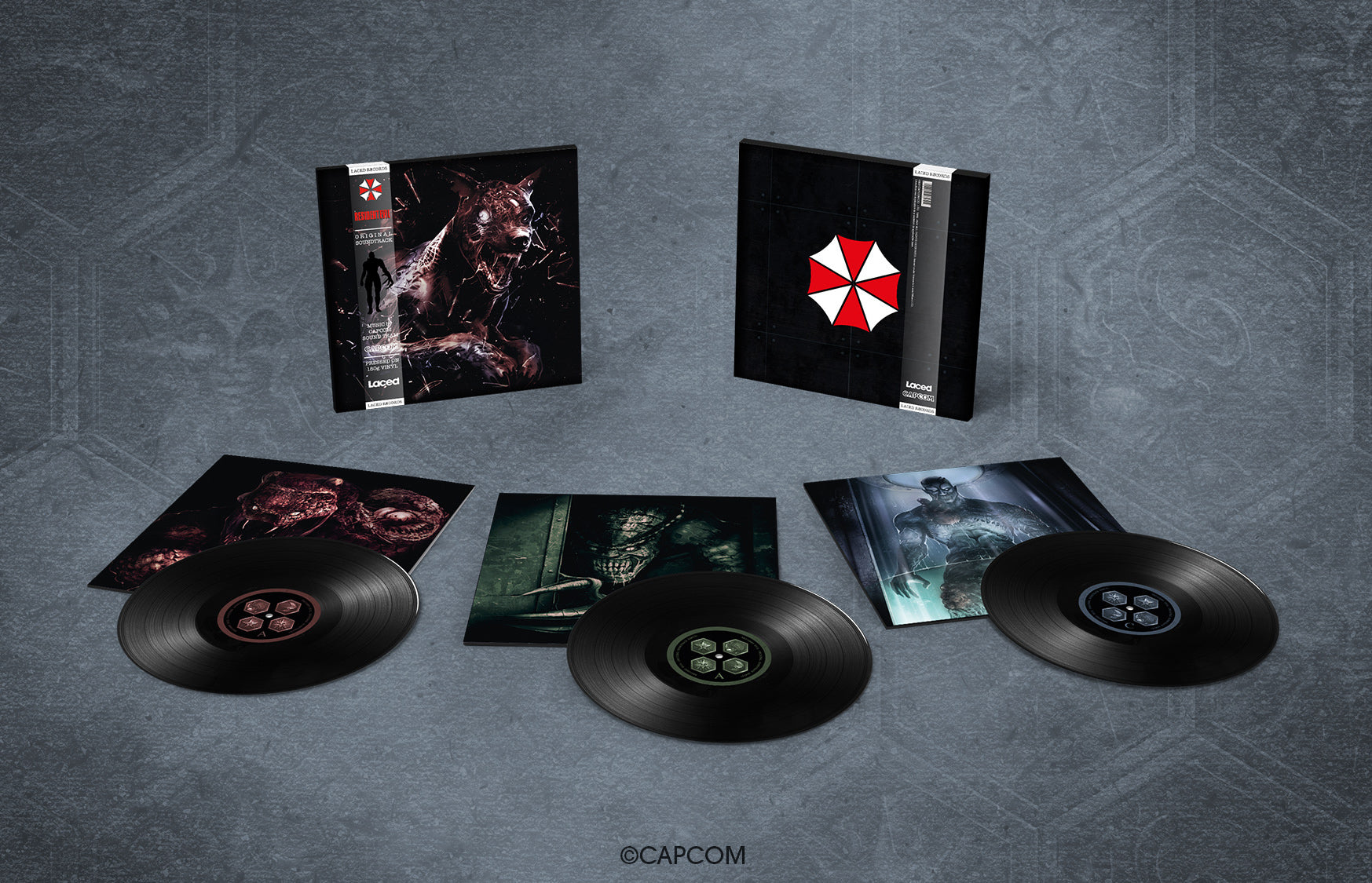 Resident Evil (1996 Original Soundtrack + Original Soundtrack Remix) (Deluxe Triple Vinyl) by Laced Records