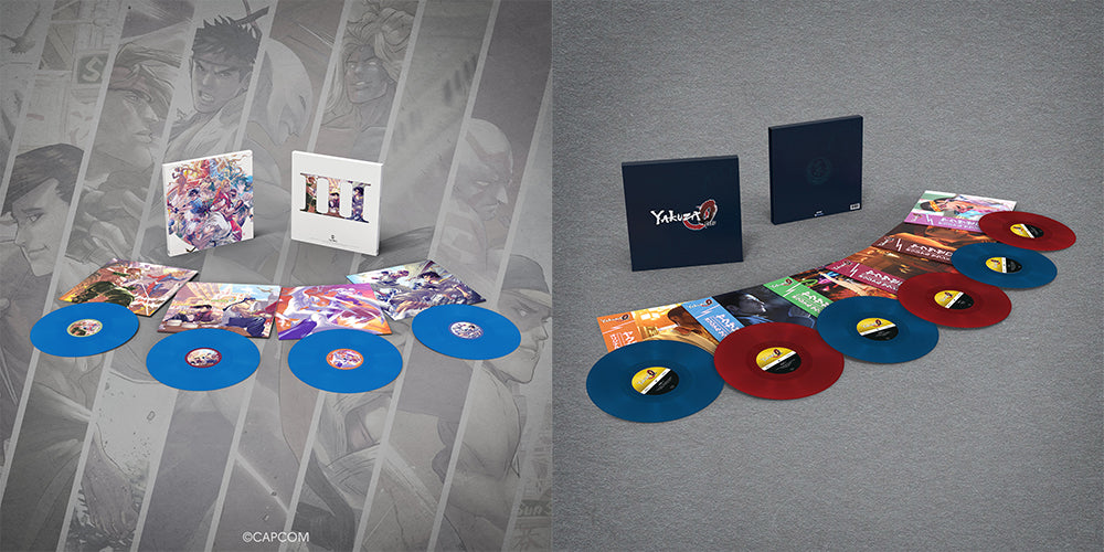 Street Fighter 3 box set and Yakuza 0 box set new variants from Laced Records