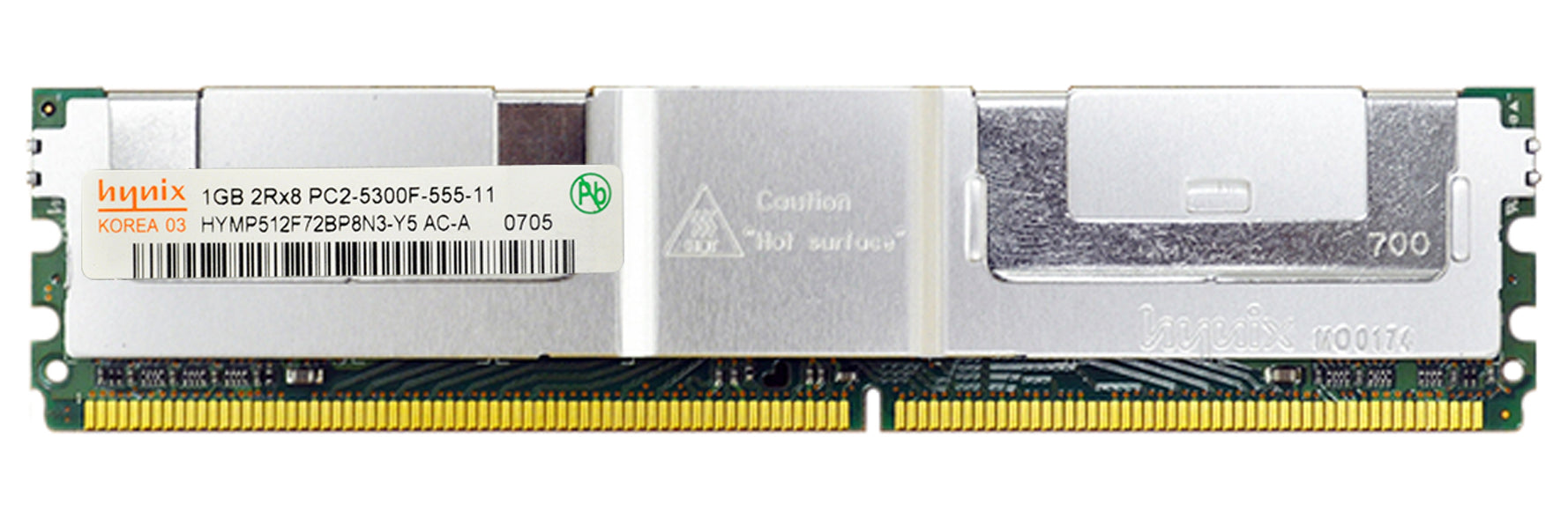 Hynix 1GB DDR2 RAM Memory- HYMP512F72BP8N3-Y5