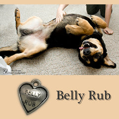 Belly Rub Dog Charm