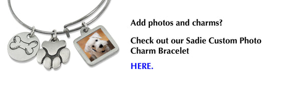 Sadie bangle bracelet with charms extra photo charms
