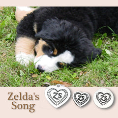 Zelda's Song Engraved Heart Charm