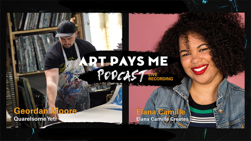 Geordan Moore and Elana Camille on Art Pays Me Live