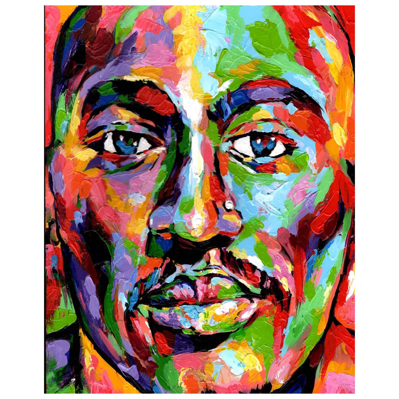 Boma Nnaji painting of 2Pac