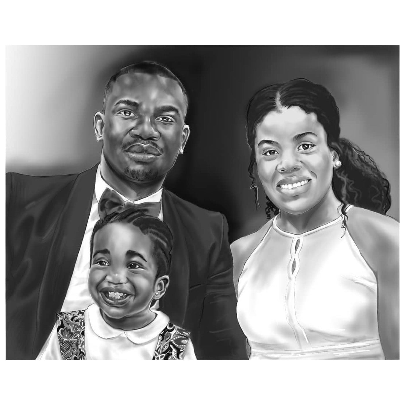 Boma Nnaji digital family portrait