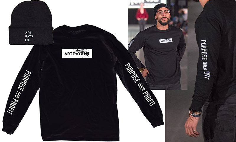 Purpose Profit long sleeve Tee Black