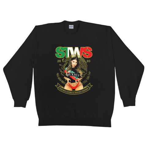 TEAM MEX Crewneck Sweater (Black)