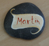 Stone painted name