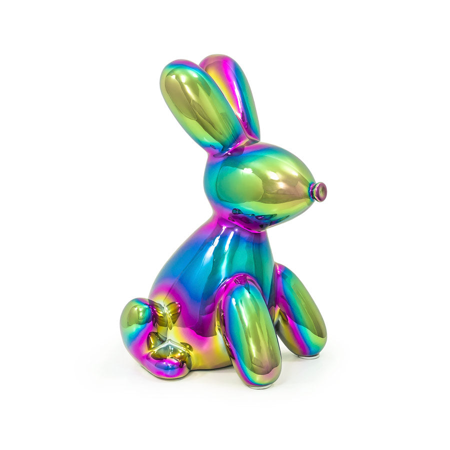 Balloon Money Bank Bunny Rainbow