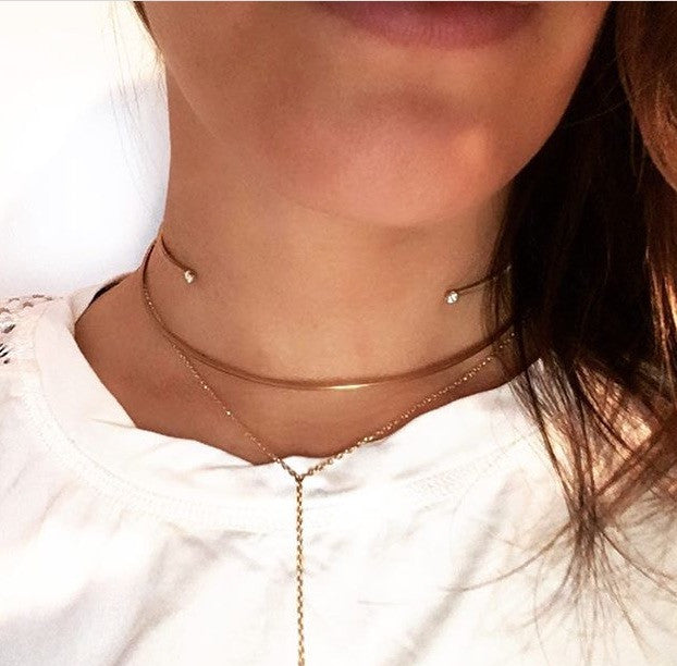 Open Diamond Choker