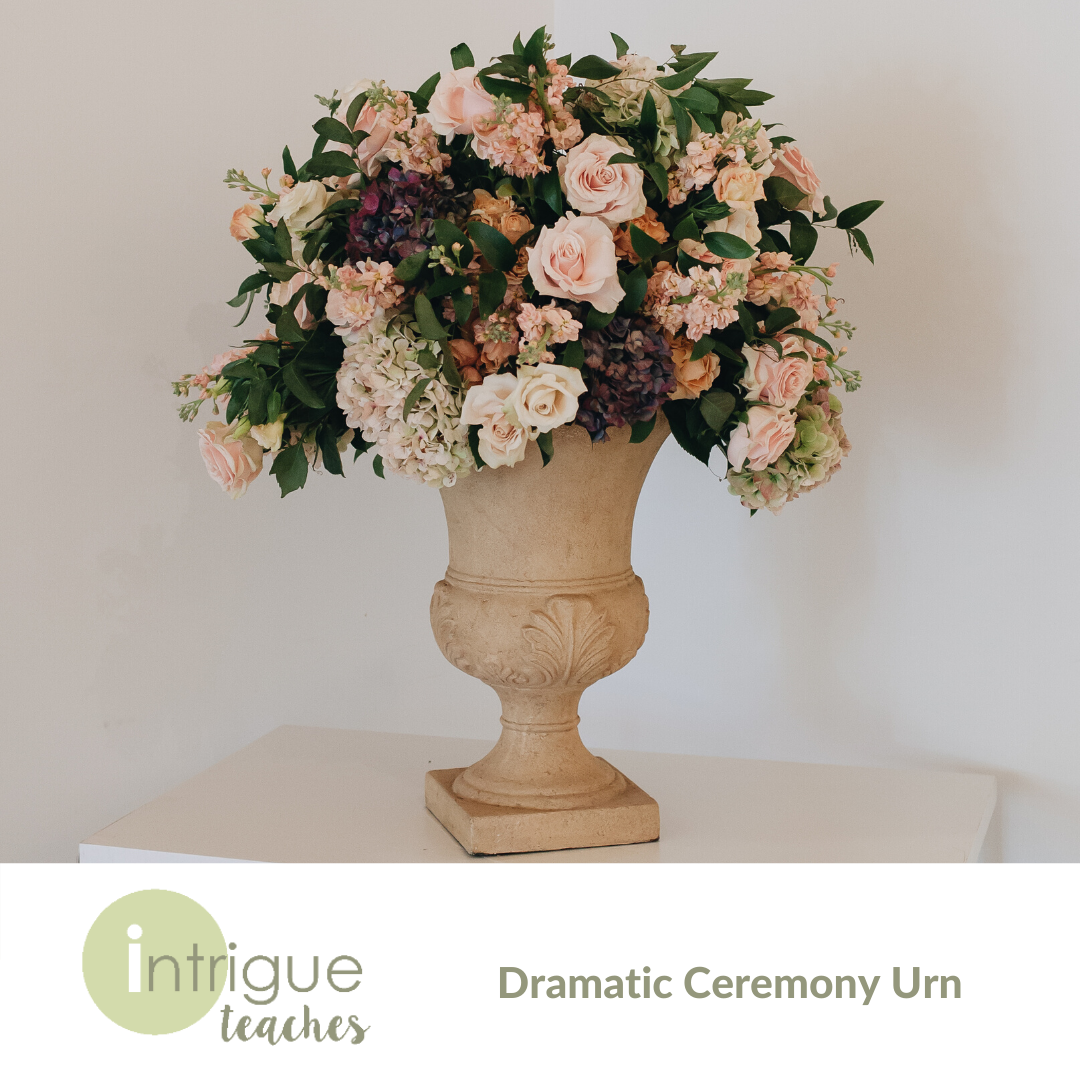 Dramatic Ceremony Urn Centerpiece - Intrigue Teaches product image