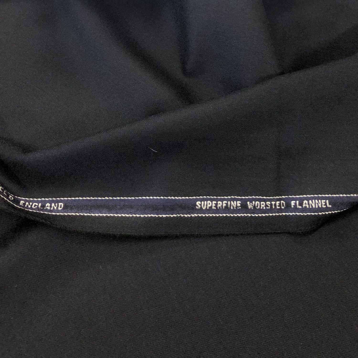 Barrington Fabrics Midnight Navy Plain Flannel Suiting Jacketing